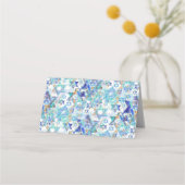 PixDezines Tree of LIfe+Aqua Blue Plaatskaartje (Achterkant)