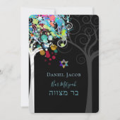 PixDezines tree of life Bar Mitzvah Kaart (Voorkant)