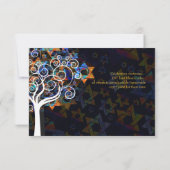 PixDezines tree of life/Bar Mitzvah viering Kaart (Achterkant)