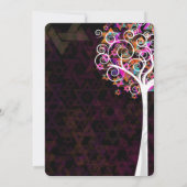 PixDezines tree of life Bat Mitzvah/chalkboard Kaart (Achterkant)