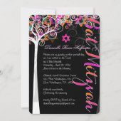 PixDezines tree of life Bat Mitzvah/chalkboard Kaart (Voorkant)