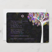 PixDezines tree of life Bat Mitzvah/chalkboard Kaart (Achterkant)