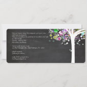 PixDezines tree of life Bat Mitzvah/chalkboard Kaart (Achterkant)