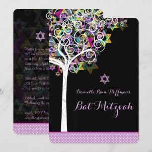 PixDezines tree of life Bat Mitzvah/diy background Kaart