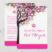 PixDezines Tree of Life Bat Mitzvah/DIY Background Kaart (Voorkant / Achterkant)