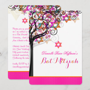 PixDezines Tree of Life Bat Mitzvah/DIY Background Kaart
