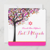 PixDezines Tree of Life Bat Mitzvah/DIY Background Kaart (Voorkant)