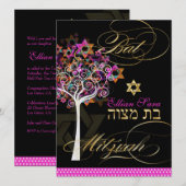PixDezines Tree of Life Bat Mitzvah/DIY Background Kaart (Voorkant / Achterkant)