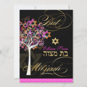 PixDezines Tree of Life Bat Mitzvah/DIY Background Kaart (Voorkant)