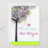 PixDezines tree of life Bat Mitzvah/diy background Kaart (Voorkant)