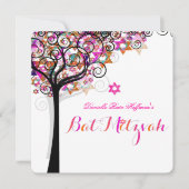 PixDezines Tree of Life Bat Mitzvah/DIY Background Kaart (Voorkant)
