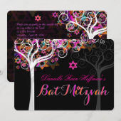 PixDezines tree of life Bat Mitzvah/diy background Kaart (Voorkant / Achterkant)