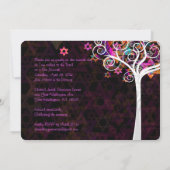 PixDezines tree of life Bat Mitzvah/diy background Kaart (Achterkant)