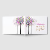 PixDezines Tree of Life Bat Mitzvah/Neon Pink Gastenboek (Volledig)