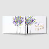 PixDezines Tree of Life Bat Mitzvah/Paars Gastenboek (Volledig)