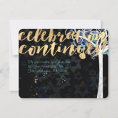 PixDezines Tree of Life Bat Mitzvah/Reception Kaart (Achterkant)