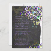 PixDezines tree of life B'not Mitzvah/chalkboard Kaart (Achterkant)