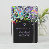 PixDezines tree of life B'not Mitzvah Kaart (Staand voorkant)