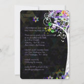 PixDezines tree of life B'not Mitzvah Kaart (Achterkant)