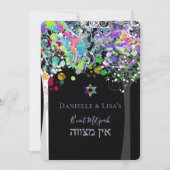 PixDezines tree of life B'not Mitzvah Kaart (Voorkant)