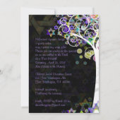 PixDezines tree of life B'not Mitzvah Kaart (Achterkant)