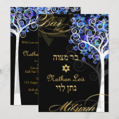 PixDezines tree of life mitzvah/DIY background Kaart (Voorkant / Achterkant)