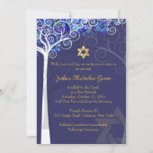 PixDezines tree of life mitzvah/DIY background Kaart (Achterkant)