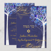 PixDezines tree of life mitzvah/DIY background Kaart (Voorkant / Achterkant)
