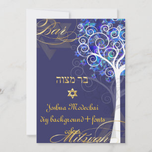 PixDezines tree of life mitzvah/DIY background Kaart