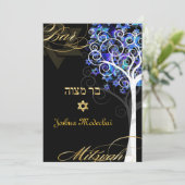 PixDezines tree of life mitzvah/DIY background Kaart (Staand voorkant)