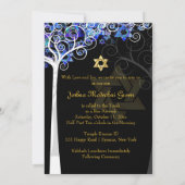 PixDezines tree of life mitzvah/DIY background Kaart (Achterkant)