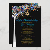 PixDezines tree of life mitzvah/DIY background Kaart (Voorkant / Achterkant)