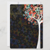PixDezines tree of life mitzvah/DIY background Kaart (Achterkant)