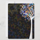 PixDezines tree of life mitzvah/DIY background Kaart (Achterkant)