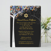 PixDezines tree of life mitzvah/DIY background Kaart (Staand voorkant)