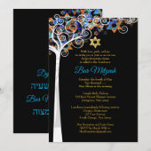 PixDezines tree of life mitzvah/DIY background Kaart (Voorkant / Achterkant)