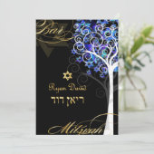 PixDezines tree of life mitzvah/DIY background Kaart (Staand voorkant)