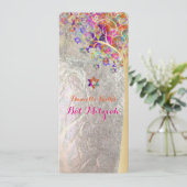 PixDezines tree of life mitzvah/DIY Kaart (Staand voorkant)