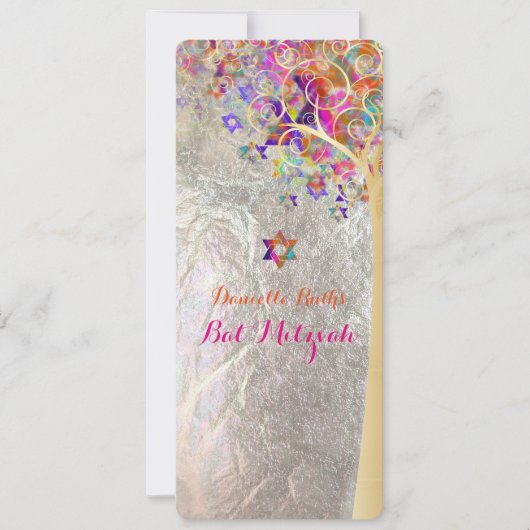 PixDezines tree of life mitzvah/DIY Kaart (Voorkant)