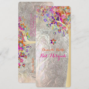 PixDezines tree of life mitzvah/DIY Kaart