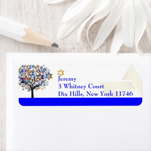 PixDezines tree of life/mitzvah Etiket (Insitu)