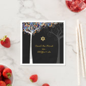 PixDezines tree of life/mitzvah Servetten (Insitu)