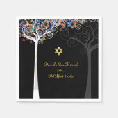PixDezines tree of life/mitzvah Servetten (Voorkant)