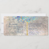 PixDezines Tree of Life Mitzvah/Silver Foil Kaart (Achterkant)