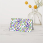 PixDezines Tree of LIfe+Paars+Green Plaatskaartje (Achterkant)