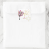 PixDezines tree of life/stars/Bat Mitzvah Vierkante Sticker (Tas)