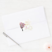 PixDezines tree of life/stars/Bat Mitzvah Vierkante Sticker (Envelop)