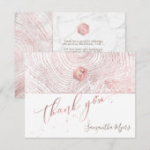 PixDezines Tree Rings Mitzvah Dank u ✡ Kaarten RSVP Kaartje (Voorkant / Achterkant)