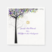 PixDezines TREE VAN LIFE/BAT MITZVAH/PAARS Servetten (Voorkant)