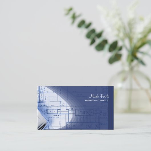 PixDezines TRENDY ARCHITECT VISITEKAARTJES (Staand voorkant)